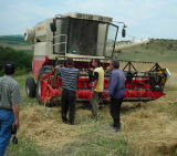 Chinese Grain Combine in Nagorno Karabakh Republic
